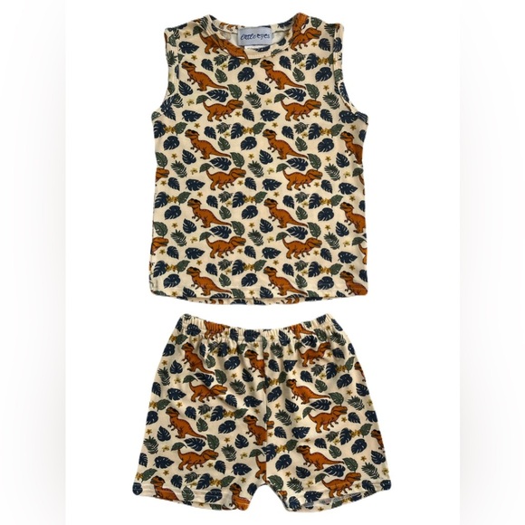 Little Eyes Other - Little Eyes Bamboo Rex + Relax Tank & Shorts Set